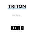 KORG TRITON Owners Manual