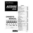 KORG AX1500G Owners Manual